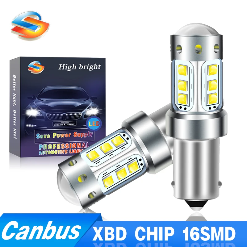 

2PCS BA9S BAY9S BAX9S LED Bulbs 80W Canbus H6W T4W Car Interior Lighting Reverse Dome Light Indicator Backup Lamp Auto White 12V