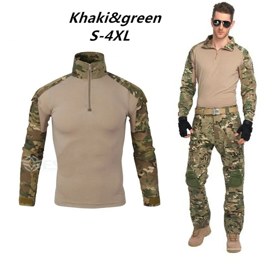 Новый модный мужской комплект с длинным рукавом камуфляжный капюшоном