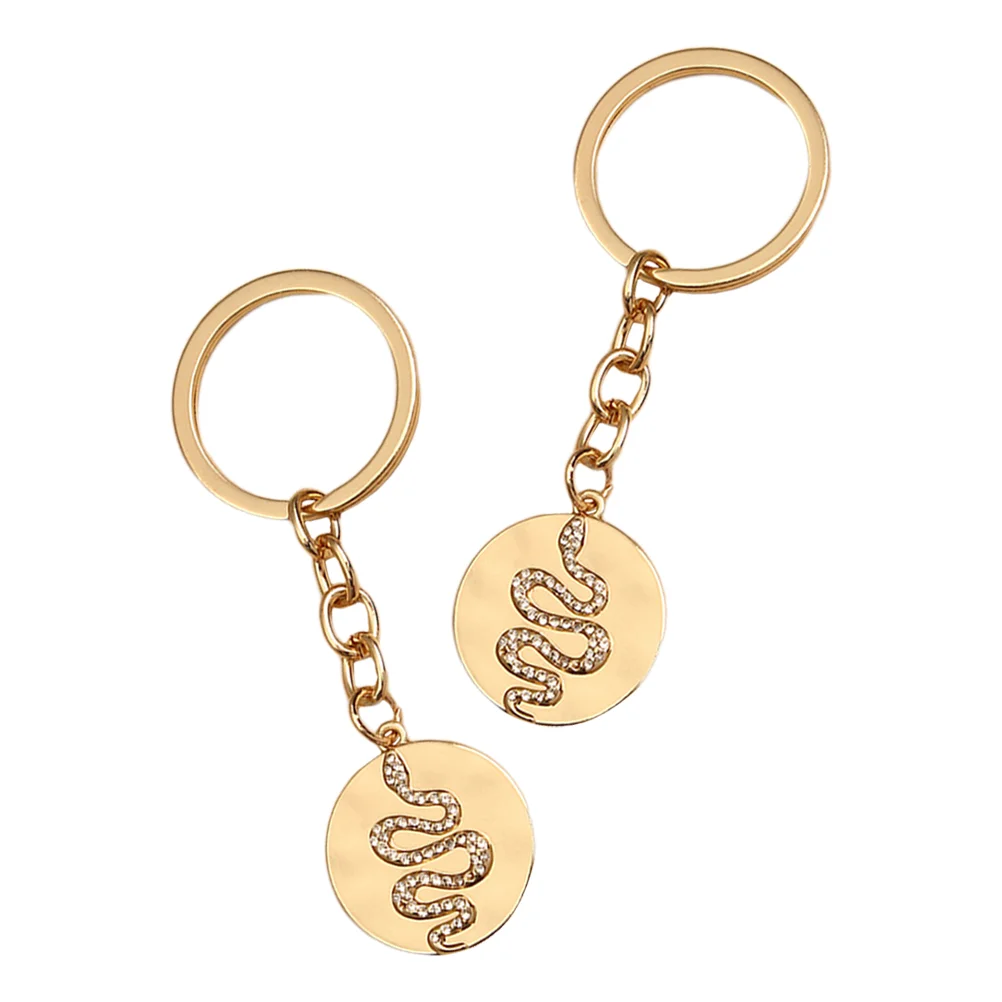 

2pcs Snake Style Key Chains Key Pendants Key Decors Bag Decorations for Friends