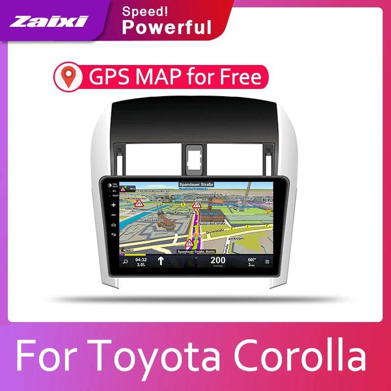ZaiXi автомобильная система Android 1080P IPS ЖК-экран для Toyota Corolla E140 E150 2007 ~ 2013