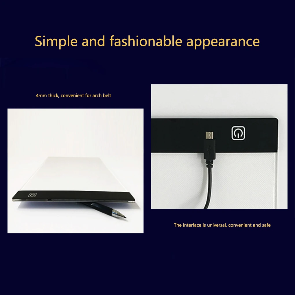 

A4 Copy Tablet LED Cartoon Painting LED Light Pad Drawing Board DIY Luminous Writing Supplies