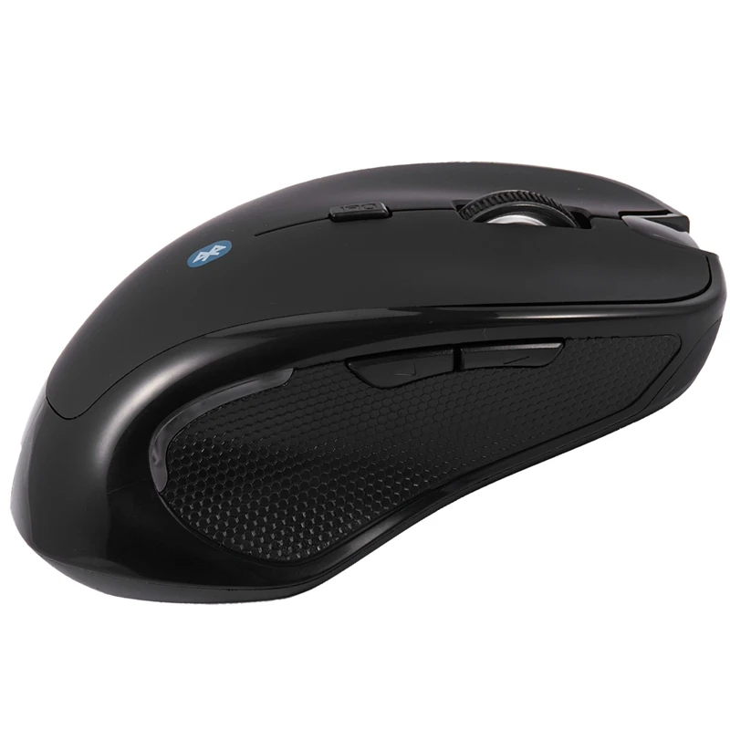 

Wireless Mouse Bluetooth 3.0 6D 1600Dpi For Pc Optical Gaming Mouse Without Battery Black Plastic