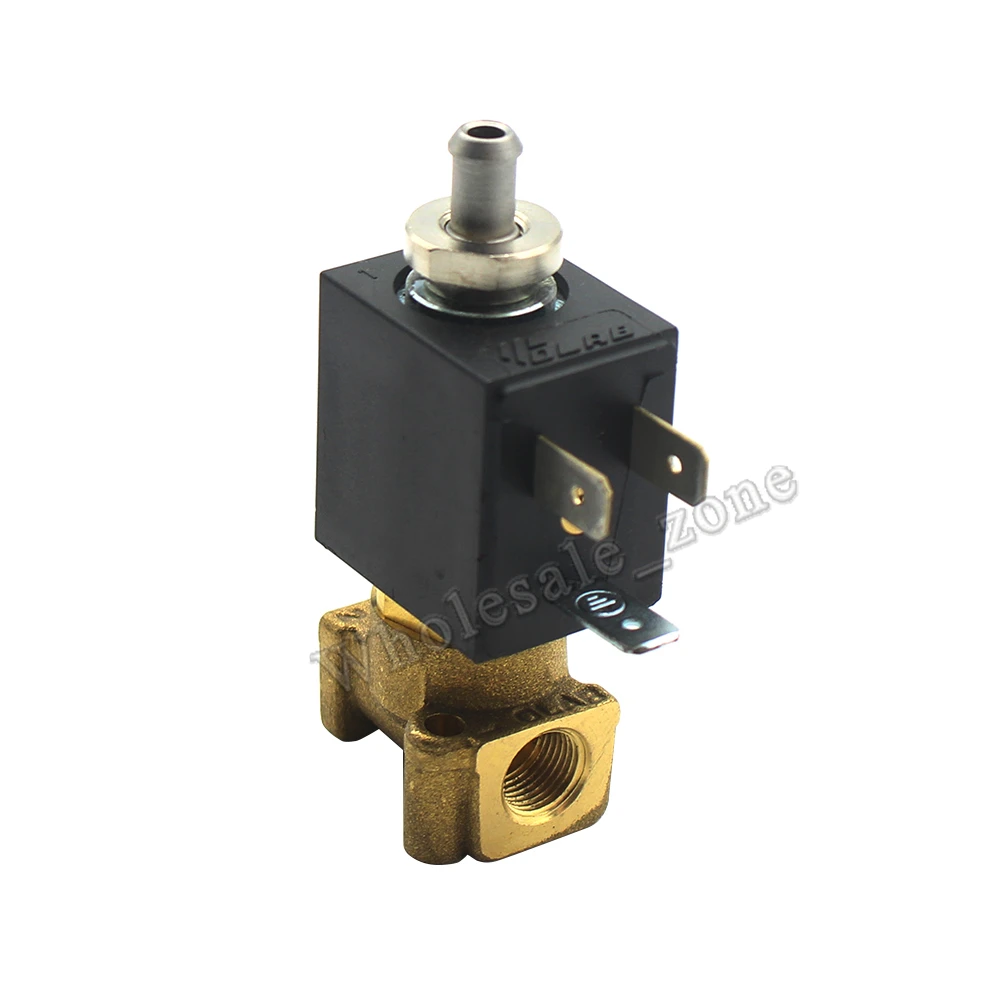 OLAB Италия Серия 6000-9000 AC 230V Нормально закрытый N/C 2/3 способ G1/8' Кофеварка паровой Воздух Вода Электрический электромагнитный клапан