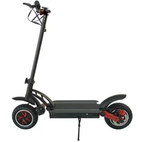 10 inch tire foldable dual drive scooter dual motor cross country electric pedal scooter