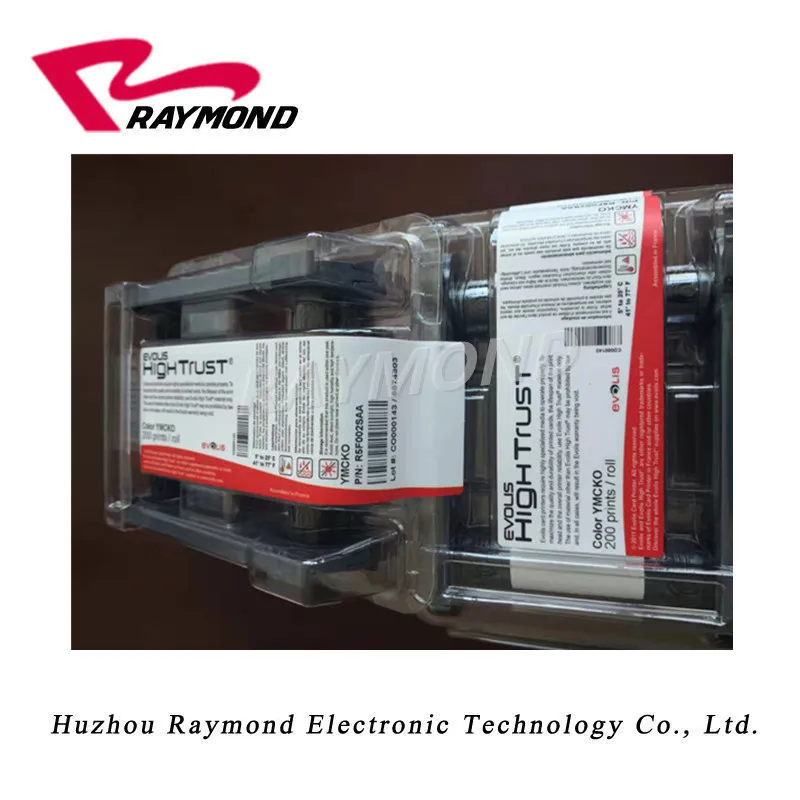 Оригинальная цветная лента Evolis R5F002SAA YMCKO 200 принты ленты для принтера evolis