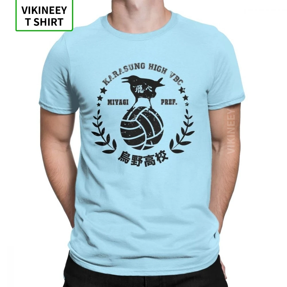 Футболки Karasuno Fight Haikyuu мужские футболки Kuroo Anime Bokuto Oya Манга волейбол Модная