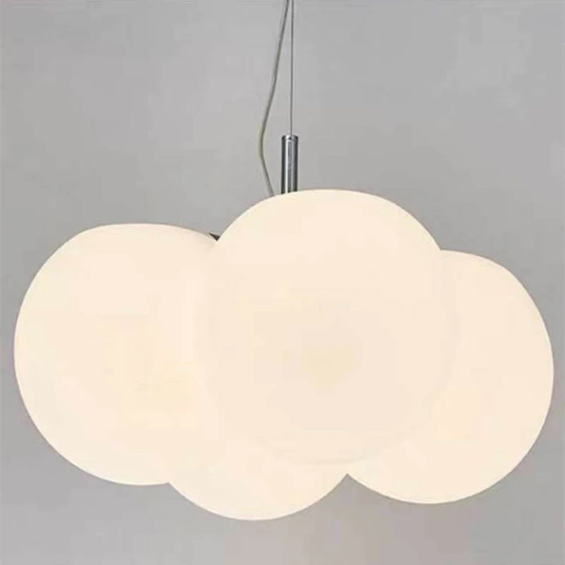 

Nordic Creative Balloon LED Chandelier Living Room Master Bedroom Study Office PE Round Art Decorative Lighting Fixtures