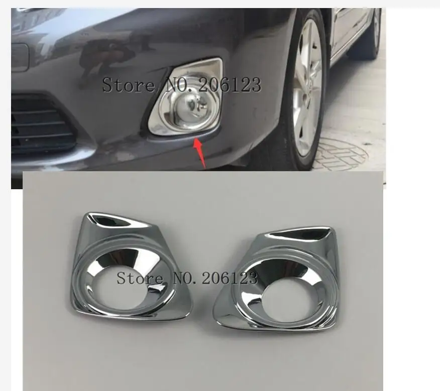 Автомобильный Стайлинг крышка ABS хромированная лампа передний противотуманный