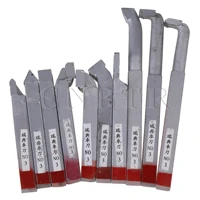 cnbtr 10 pieces 10x10mm steel lathe turnning tool bit with yg8 alloy tool bit for industrial