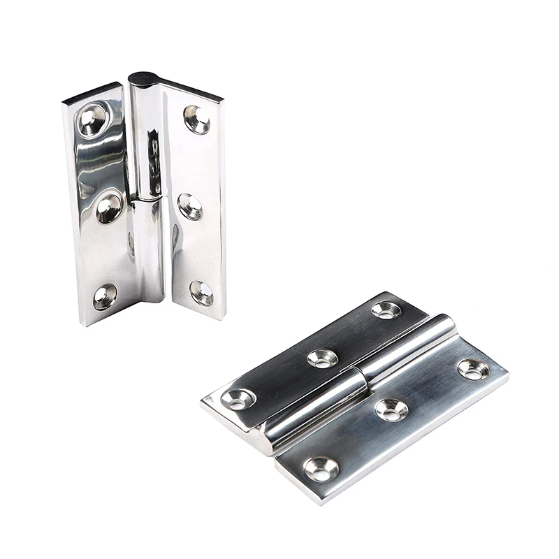

2 Pieces Stainless Steel Universal Marine Boat Yacht Hinge Deck Hatch Cabinet Accessories Strong Corrosion Resistance