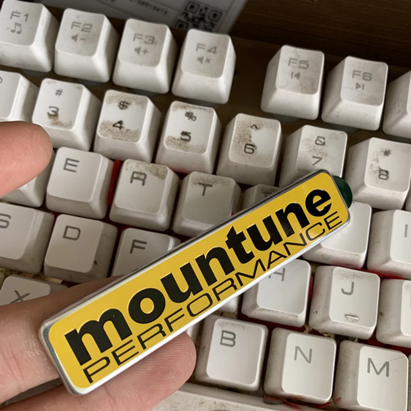 Yellow M Badge Emblem Label Bar for Ford Fiesta Mountune Performance Flag Logo Car Styling Refitting ST Upgrade Trunk Sticker | Автомобили