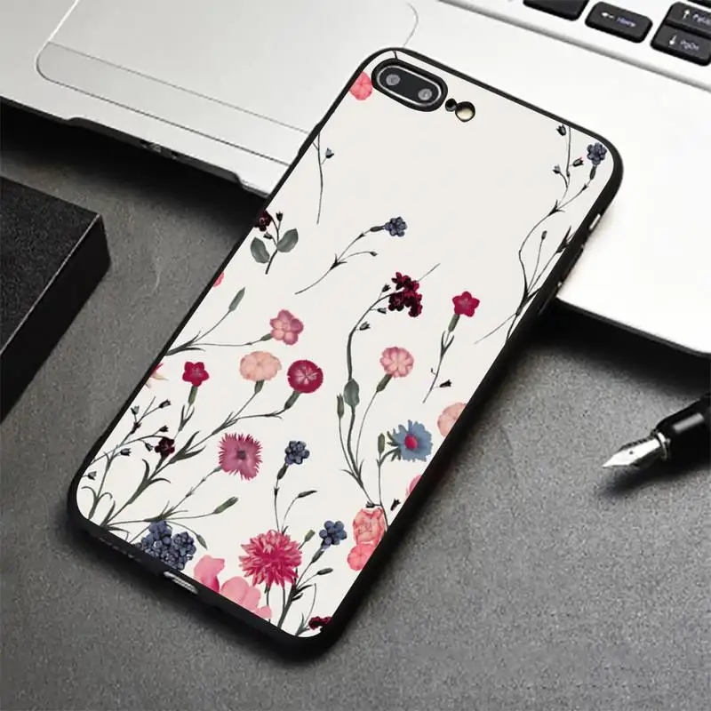 

Purple Watercolor flower Dandelion Lotus Lavender Phone Case for iPhone 12 11 mini pro XS MAX 8 7 6 6S Plus X 5S SE 2020 XR