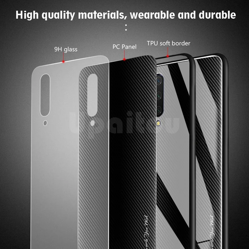 Чехол из закаленного стекла для Xiaomi Mi 9SE 9X CC9 CC9E 9 Explorer A3 чехол бампер с краями ТПУ