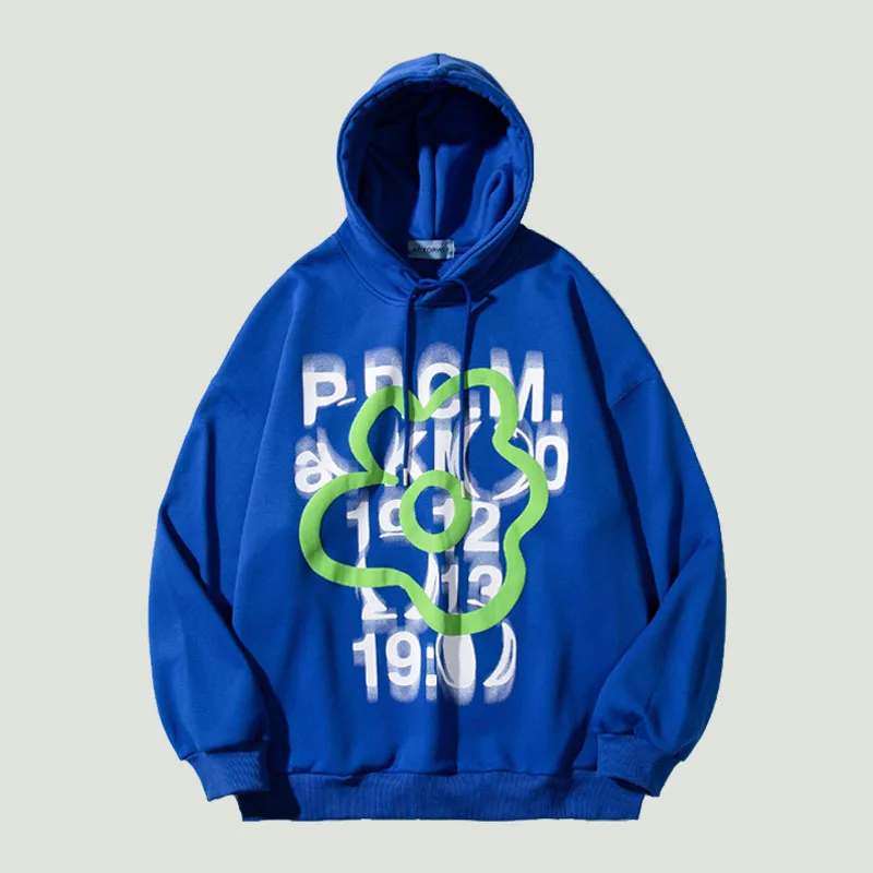 

Толстовка мужская с капюшоном, свитшот с принтом иллюзии и надписью в стиле хип-хоп, уличная одежда в стиле Харадзюку, зимний флисовый хлопк...