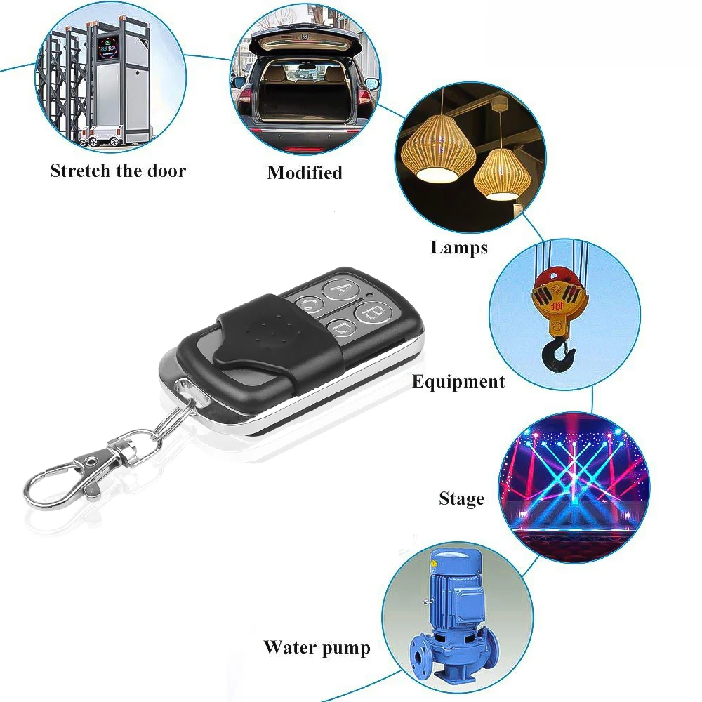 

433 MHZ Remote Control Duplicator Wireless Clone Switch Cloning Copy Auto garaje Universal Gate Garage Door Portal Control Key