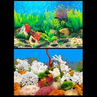 simulation of the underwater world aquarium background poster ocean self adhesive fish tank backdrop sticker home decor