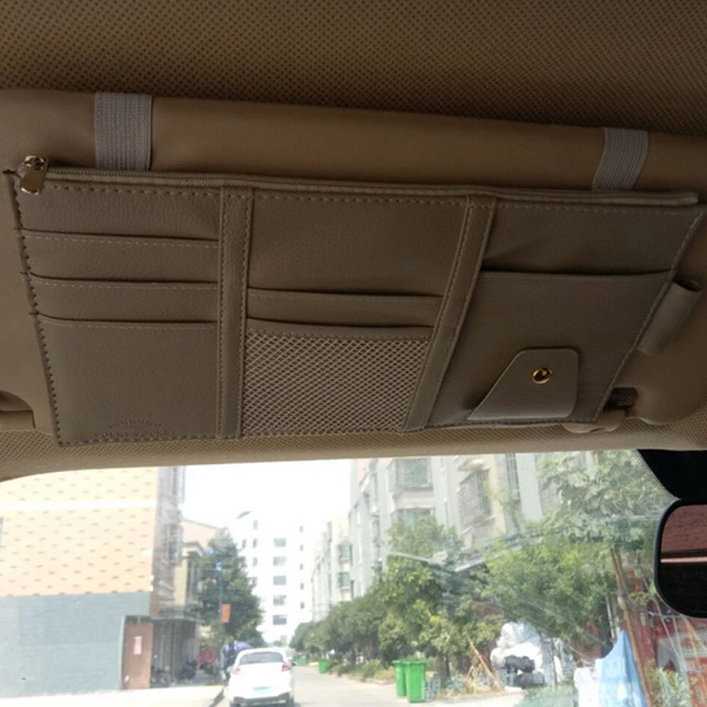 Автомобильный солнцезащитный козырек ручка бизнес-держатель для карт CD