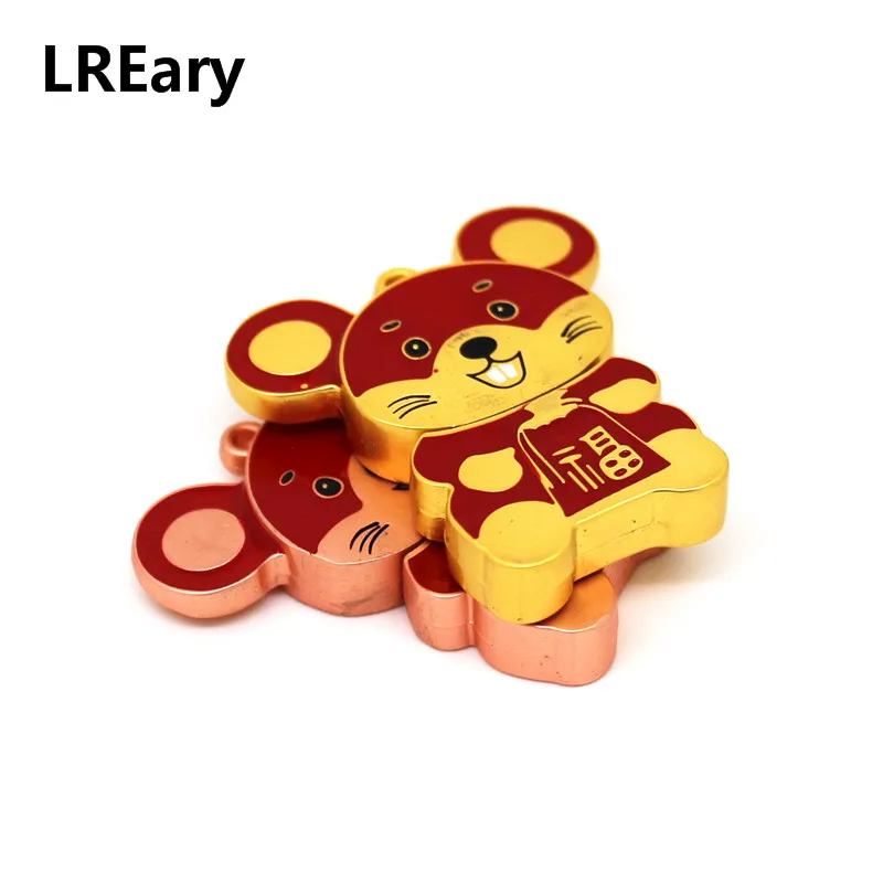 Металлическая мультяшная мышь usb флеш-накопитель 4 ГБ 8 16 32 64 128 Мб карта памяти