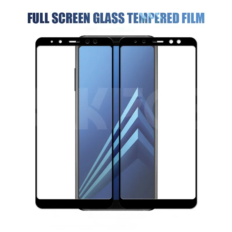 9D Protective Glass For Samsung Galaxy A6 A8 J4 J6 Plus 2018 Screen Protector A5 A7 A9 J2 J3 J7 J8 2018 Tempered Glass Film Case