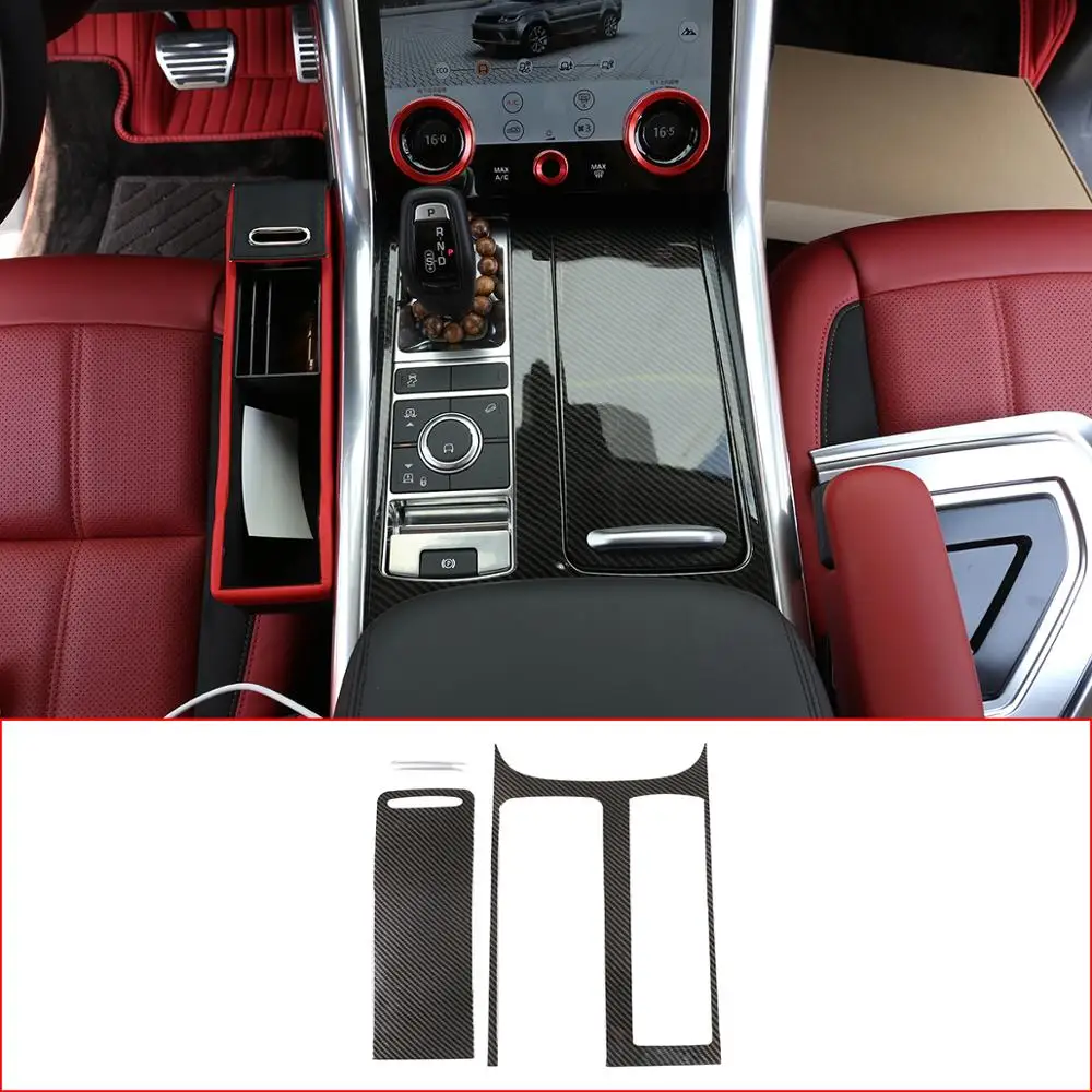 Стильная панель из углеродного волокна для Range Rover Sport RR 2018 2019 2020 Центральная АБС