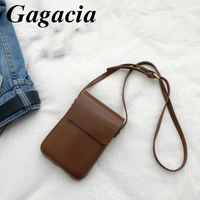 gagacia crossbody messenger bag for women solid color pu leather 2021 new ladies fashion flap pocket shoulder small square bag