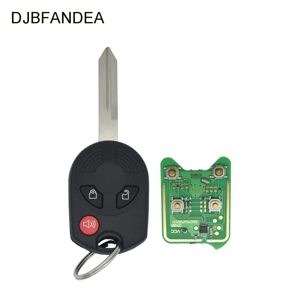 DJBFANDEA 3 кнопки Автомобильный Брелок дистанционного управления с ключом для FORD 315
