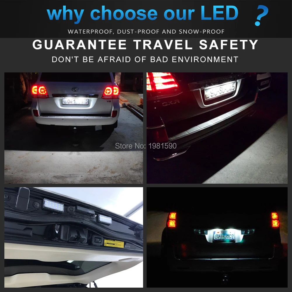 Для Toyota Land Cruiser 120 Prado Land Cruiser 200 Lexus GX470, автомобильный Стайлинг, без ошибок, светодиодный, белый, задний светильник, автомобильная лампа