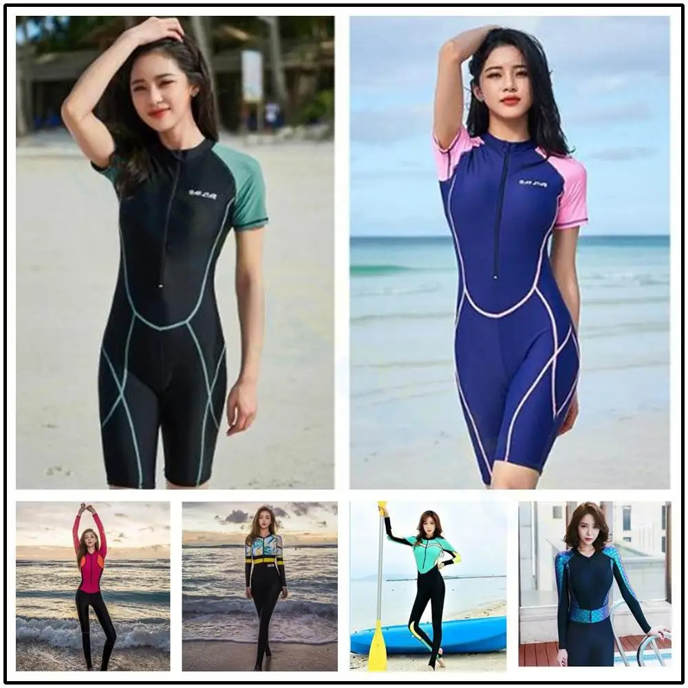 

lady Beach clothes Surfing suit Swimsuit Wetsuit women Jellyfish suit Water sports clothes Training wet suit rash guards