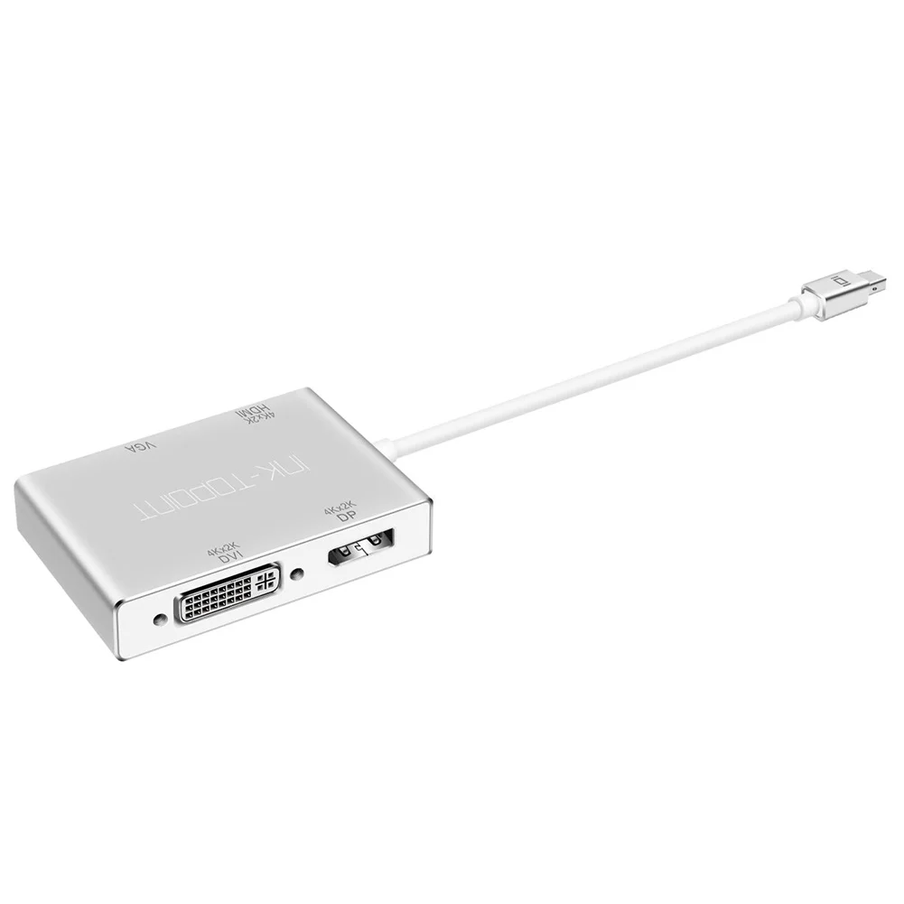 4 в 1 Mini для MacBook Home адаптер передачи DisplayPort на HDMI/VGA/DVI/DP конвертер аксессуары