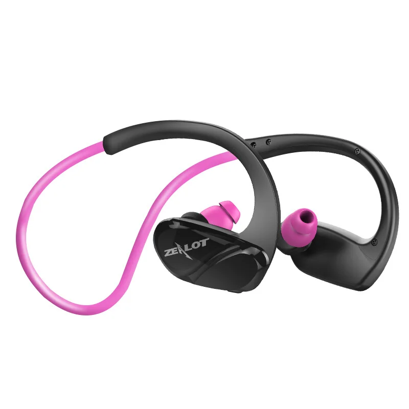 Pink ZEALOT H6 Водонепроницаемый Bluetooth наушники стерео беспроводные наушники Фитнес Спорт Бег использовать громкой связи с микрофоном - Цвет: Pink