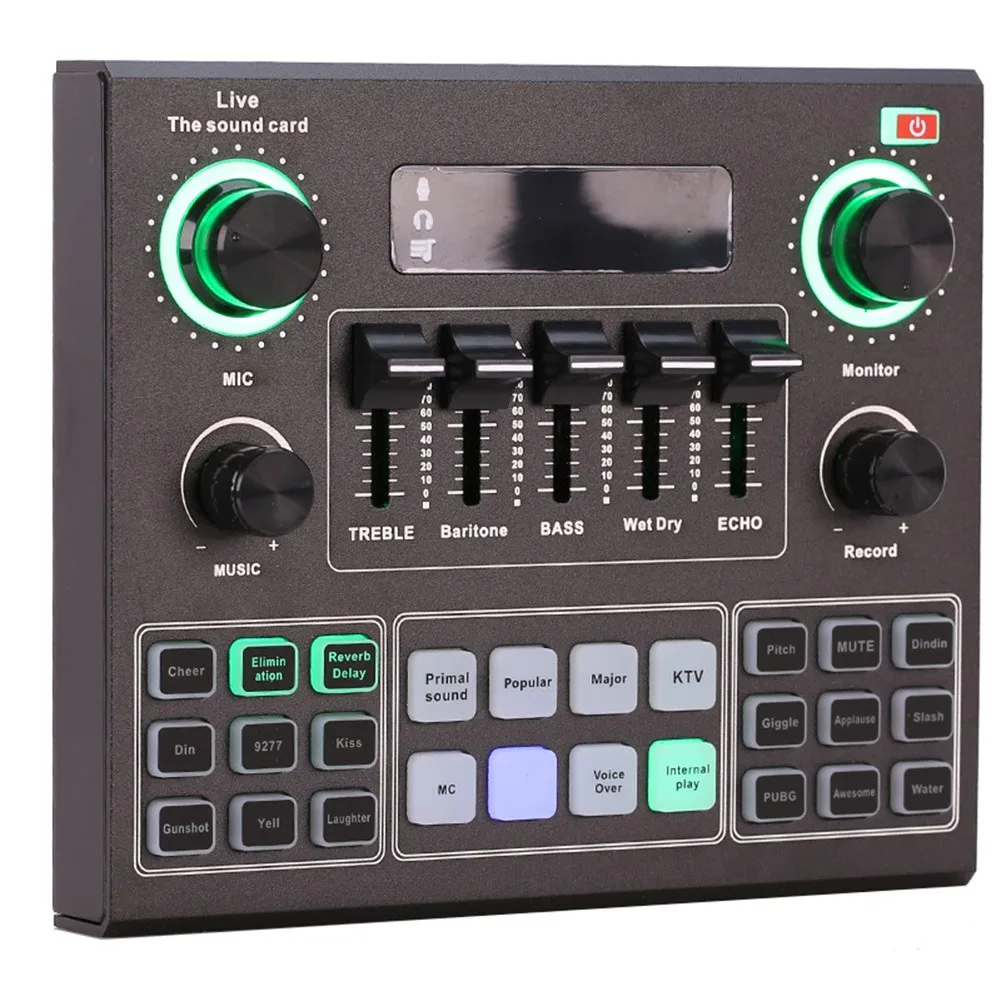 

Brand New Musical Instruments & Gear Live Sound Card V9 Mixer Board Black