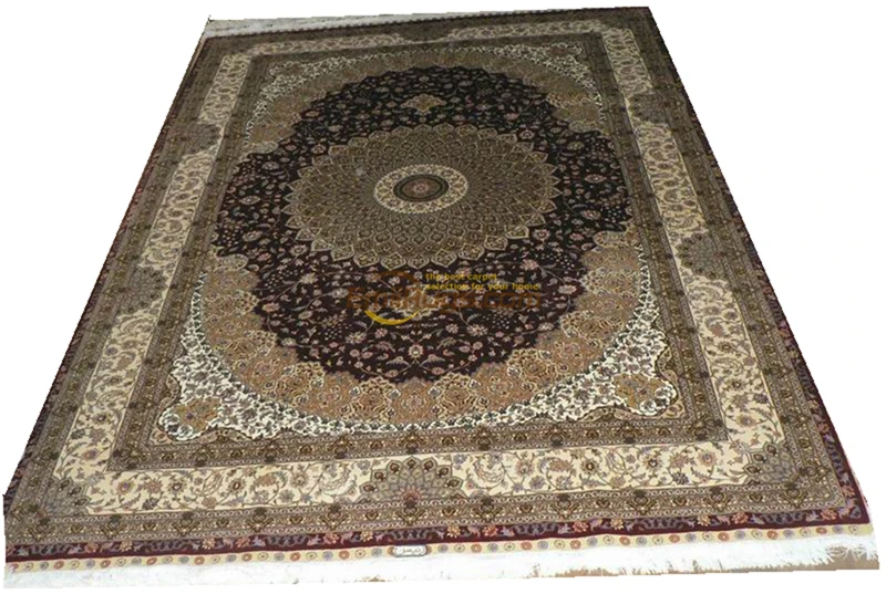 Beste Zijden Perzisch Tapijt Oosterse Tapijten Handgeweven Tapijten Voor Woonkamer Patterngc117psilkyg28