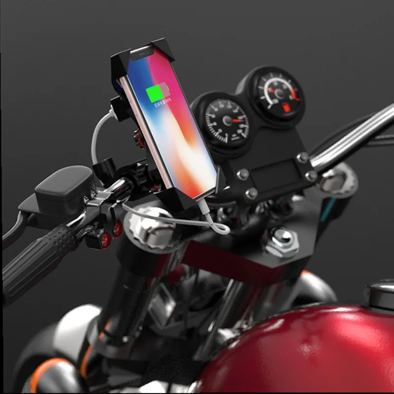 

Motorcycle mobile phone bracket Bicycle Riding GPS phone Holder For 4-6.5 Inch iPhone Huawei Samsung Xiaomi