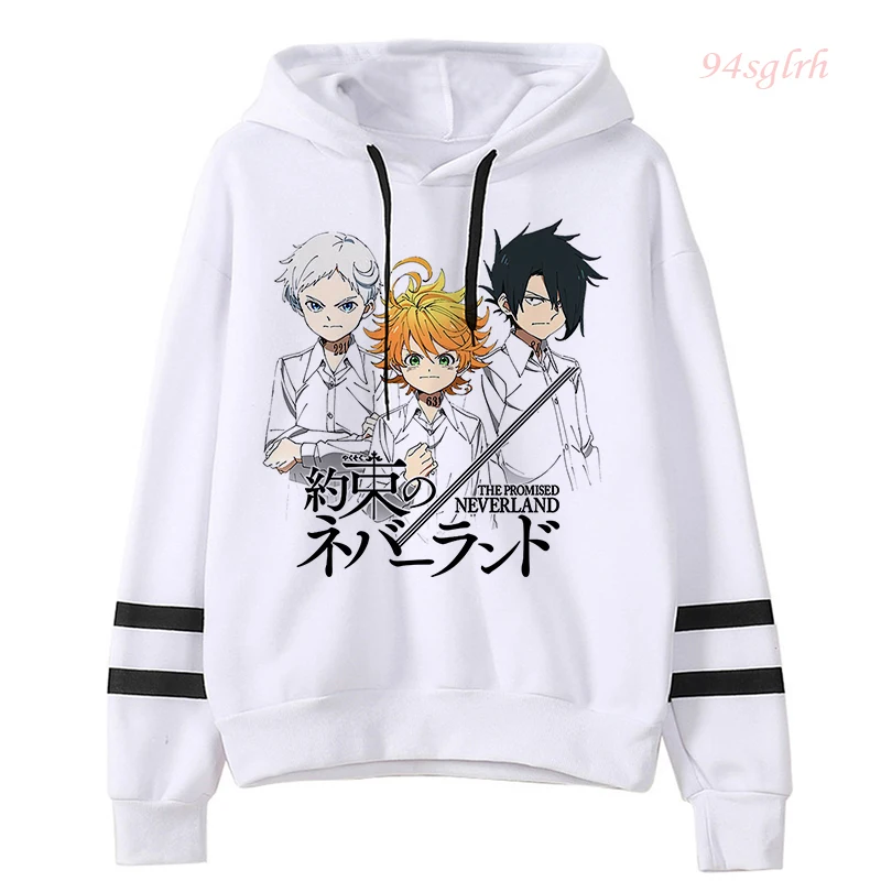 

Толстовка унисекс с рисунком обещанного неверланда, мужская толстовка с капюшоном в стиле японского аниме, милый свитшот в стиле Харадзюку с Эммой Нормана Рэй для мужчин