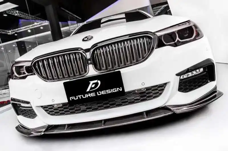 FD Style спойлер для переднего бампера из углеродного волокна BMW 5 серии G30 G38 2018 2019