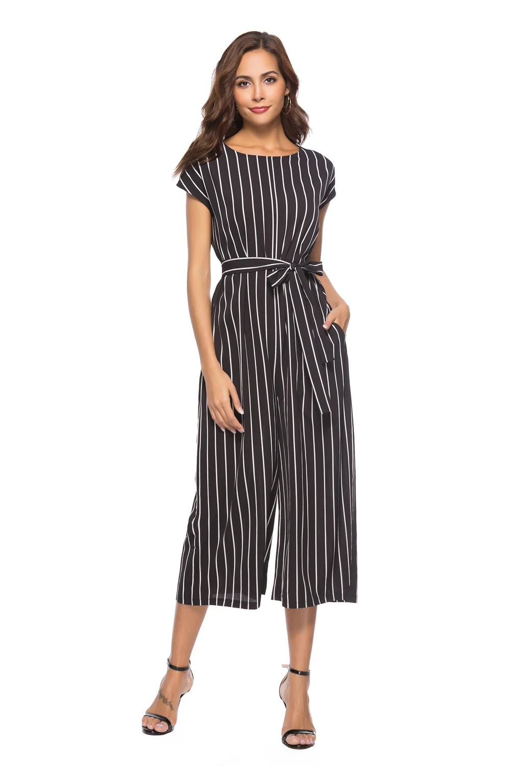 Новый Полосатый комбинезон для женщин|Женские комбинезоны| |