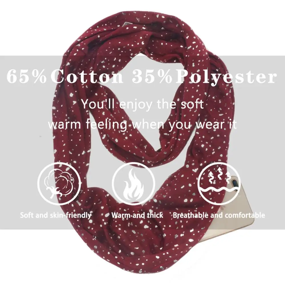 Зимний теплый Слюнявчик с блестками для детей карманами и Reis Infinity Sjaal Vrouwen wrap Met