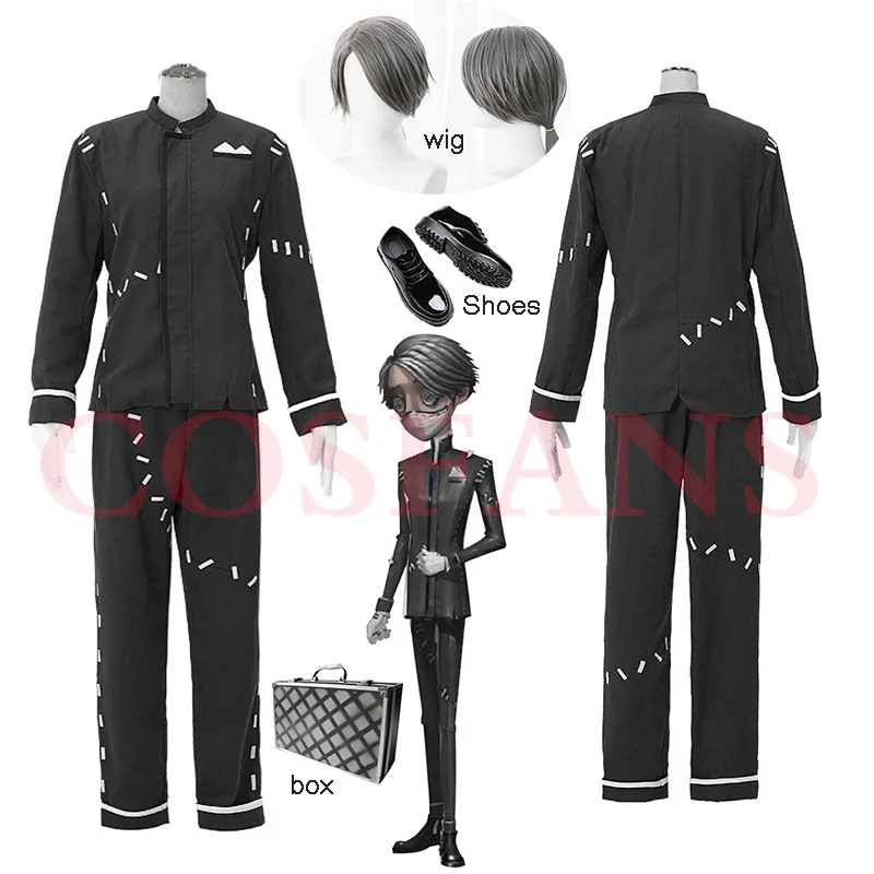 

Game Identity V Cosplay Costumes Embalmer Aesop Carl Cosplay Costume Uniform Halloween Party For Women Men and wig box