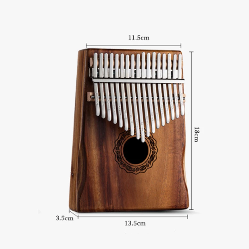 

17 Tones Kalimba Finger Thumb Piano Wood Mahogany Walnut Acacia Beginner Africa Musical Instrument Tune Hammer Solid Wood