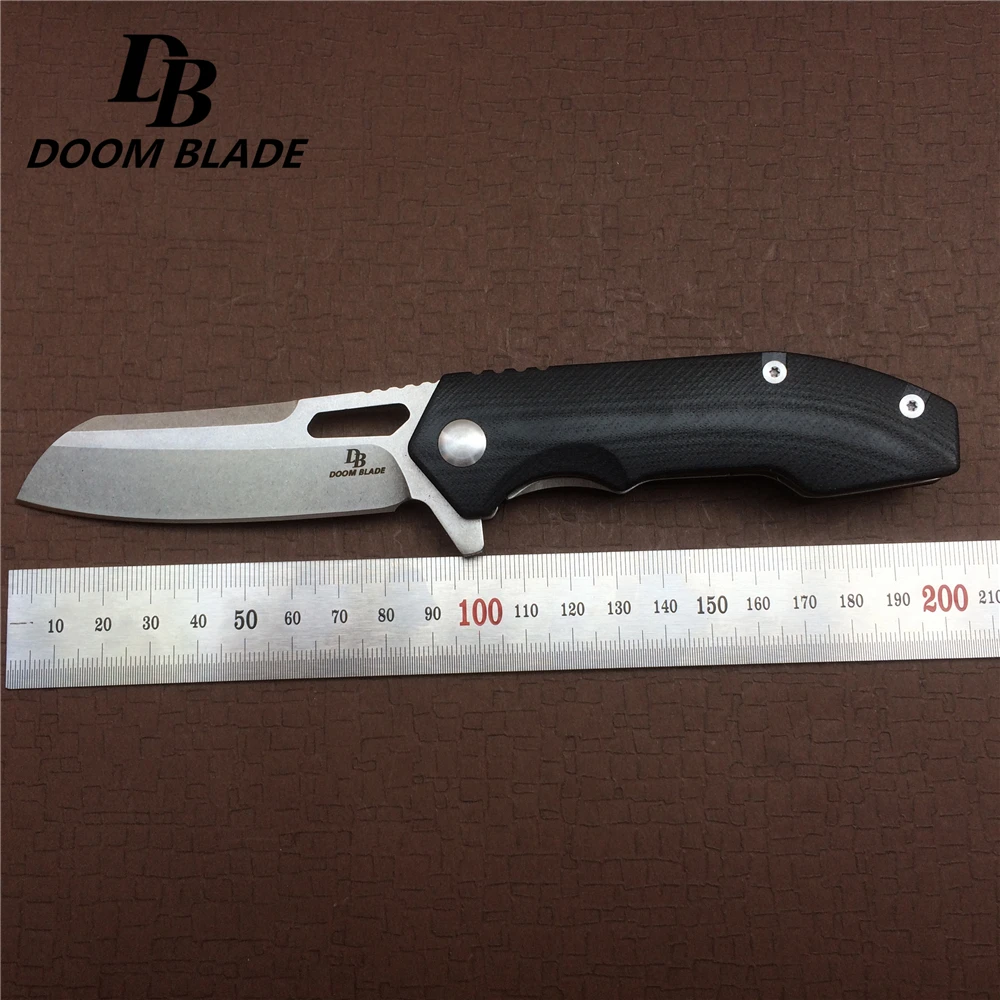 Нож Тактический складной клинок С флиппером и рукояткой из G10 7 9 дюйма |