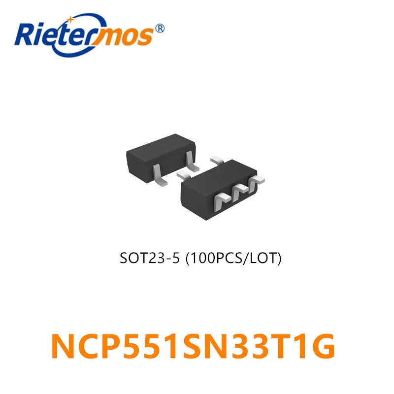 

100 шт. NCP551SN33T1G LAU SOT23-5 оригинал