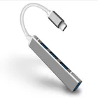 Мульти-разветвитель, адаптер Type C 3,1 USB C HUB 3,0, 4 порта OTG USB для Macbook Pro 13 15 Air Mi Pro HUAWEI, аксессуары для ПК