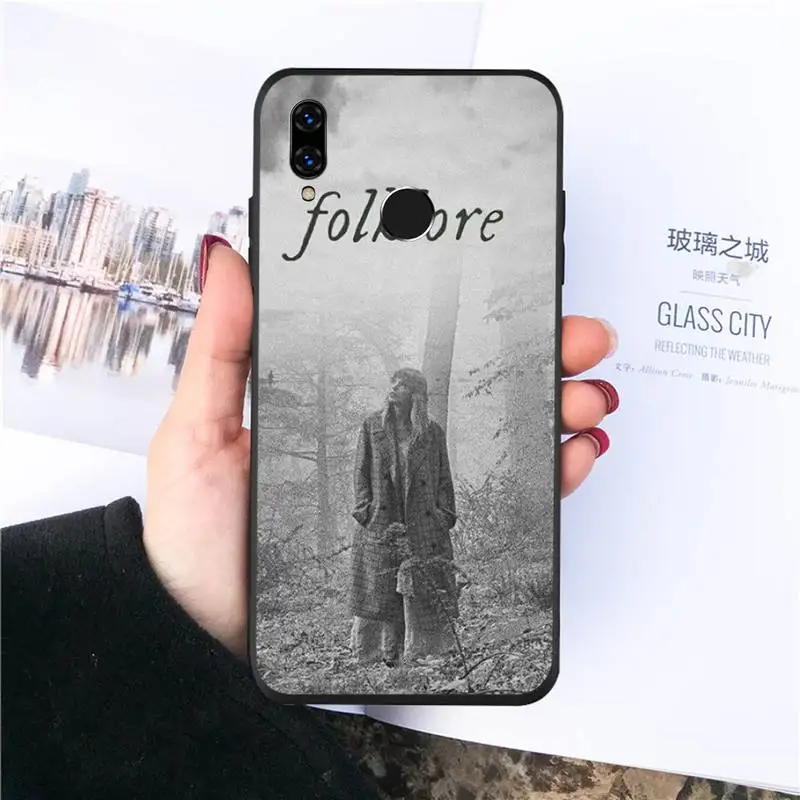 

Folklore Taylor Alison Swift Phone Case For Huawei Y5 Y6 II Y7 Y9 PRIME 2018 2019 NOVA3E P20 PRO P10 Honor 10