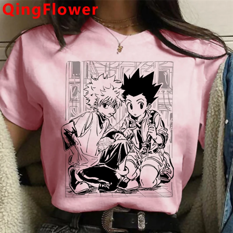Футболка Hunter x Killua Hisoka белая футболка с принтом | Женская одежда