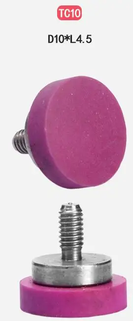 Индикатор высоты с резьбой M2, 5 керамический плоский контактный заостренный щуп для цифровых или циферблатных индикаторов красный и белый