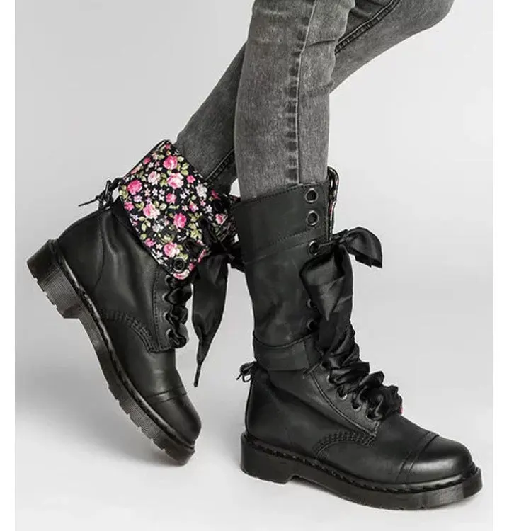 

New national style big size boots children's long sleeve Knight boots thin belt high boots size 43