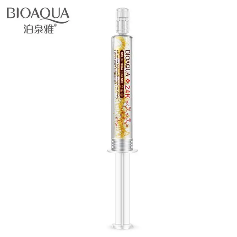 BIOAQUA 24k Золотая фольга вода светильник я игла эссенция коллагена мазок