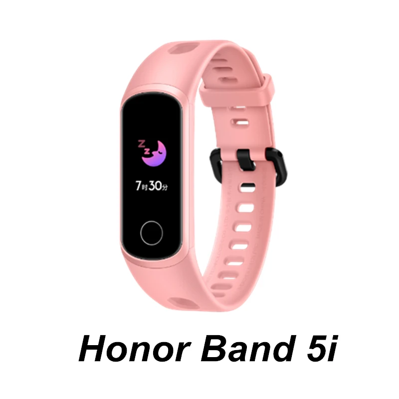 5i Pink Смарт-браслет huawei Honor Band 4 0,9" Amoled цветной сенсорный дисплей для плавания Honor Band 5i Кнопка сердечного ритма сна - Цвет: 5i Pink