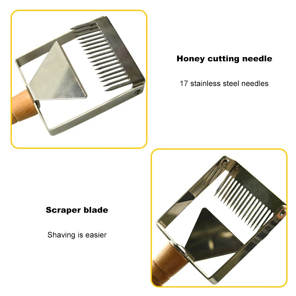 

Durable Honey Cutting Fork Beekeeping Tool Honeycomb Scraper Beehive Rake