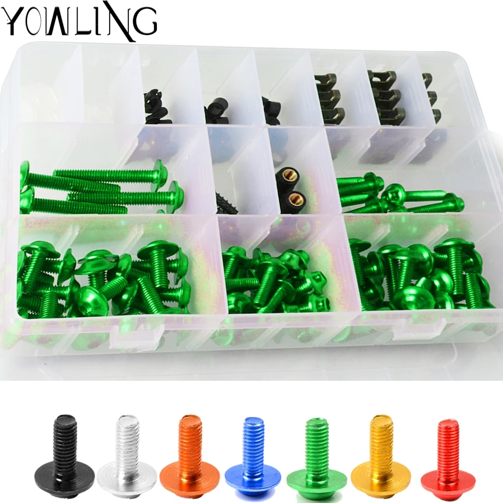 

For Yamaha FZ6R 2009 2010 2011 2012 2013 2014 2015 2016 2017 Full Fairing Bolts Kit Speed Nuts Motorcycle Side Covering Screws
